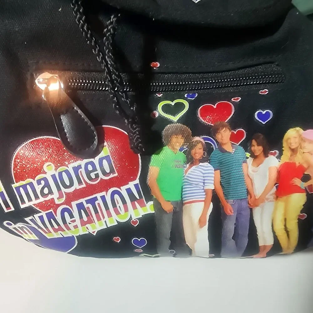 Disney High School Musical Small Kids Backpack Black I Majored Vacation Mini...